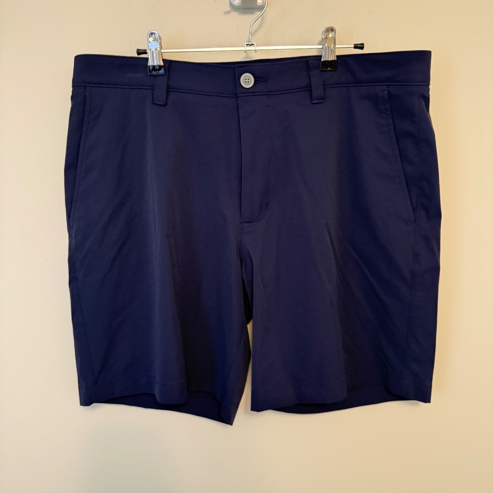 Southern Tide Mens Brrr Performance Shorts Navy Blue Size 36 Cooling Stretch